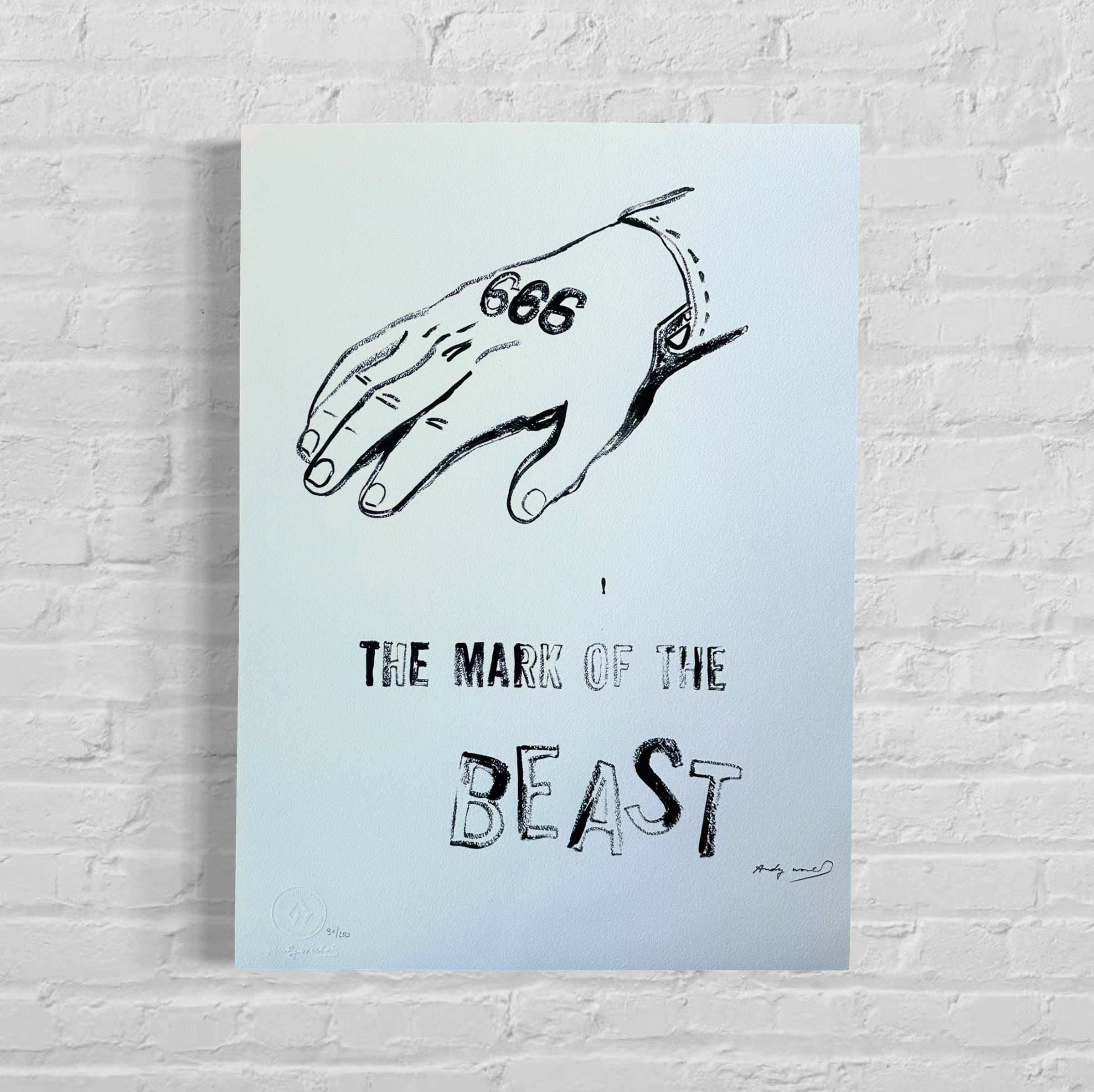 Genummerde editie ANDY WARHOL The magic of the beast Gesigneerd - Certificaat Leo Castelli - Pop art - lithograph